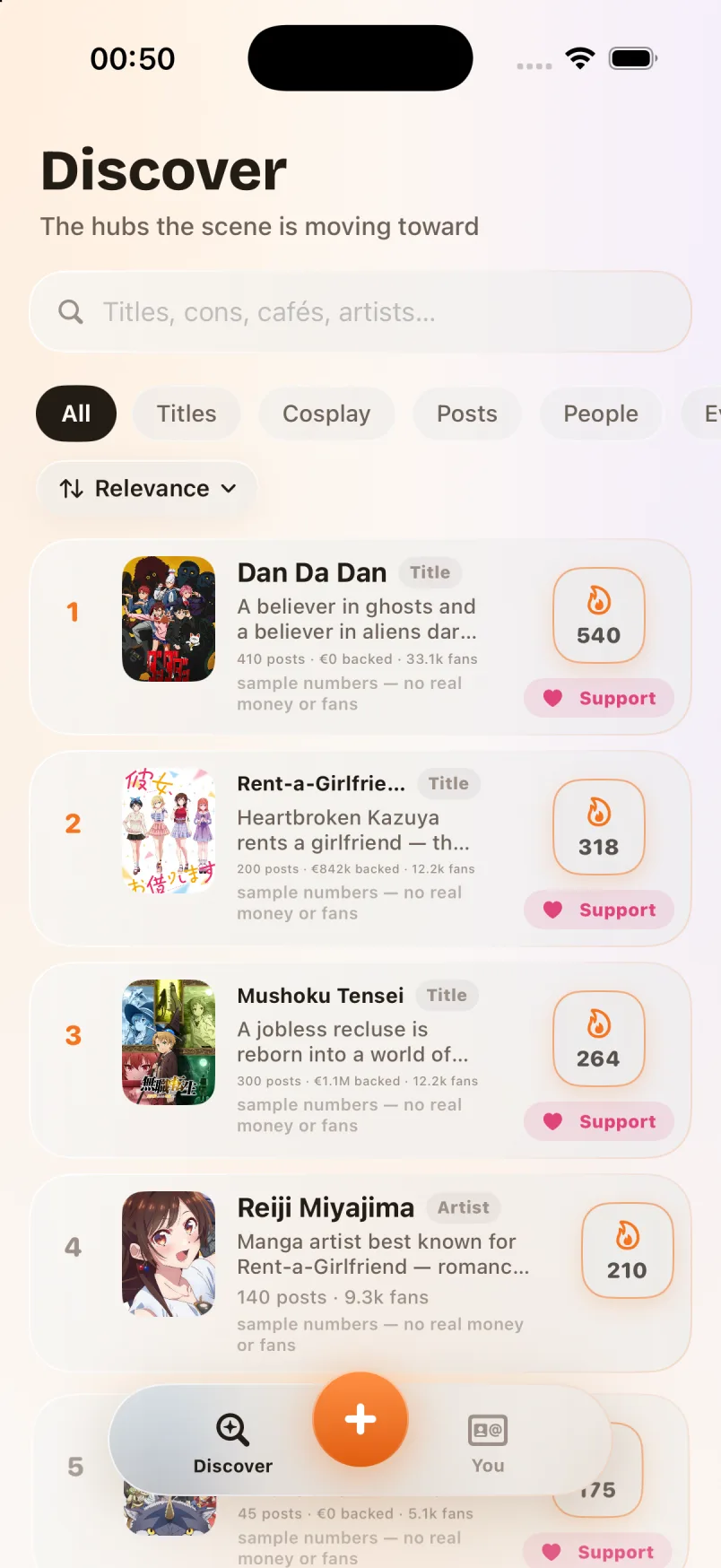 Kaidomi Discovery in the current iPhone beta